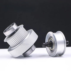 45-Tooth Wide Aluminum Pulley for Printer Drive industrial printer equipment