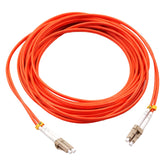 Orange Square-Head Dual-Core Fiber Optic Cable