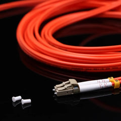 Orange Square-Head Dual-Core Fiber Optic Cable Printhead Cable