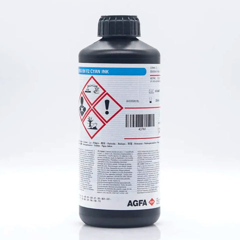 AGFA F2 UV LED Curing Ink cyan for CE4 and CE4M