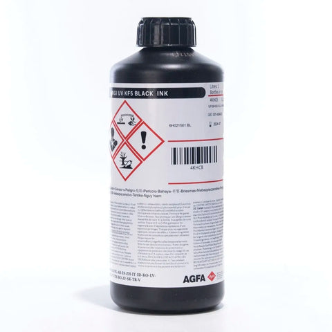 AGFA KF5 Printing Ink black for Epson DX5 and Epson DX7