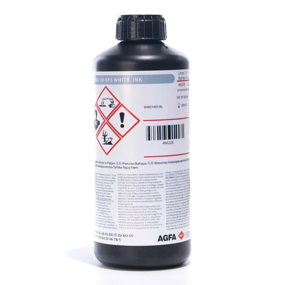AGFA KF5 Printing Ink white for Epson DX5 and Epson DX7