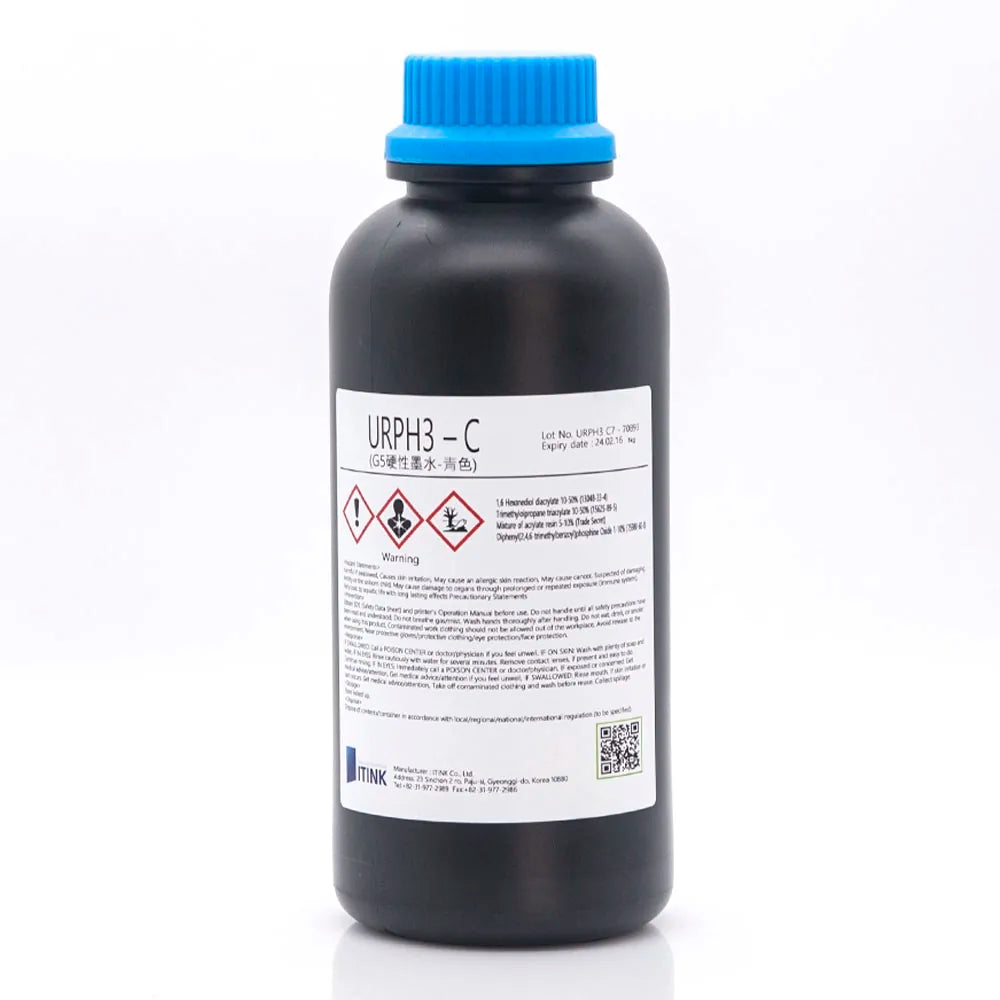 Korean IT URPH3 Hard Printing Ink cyan for CE4 and CE4M