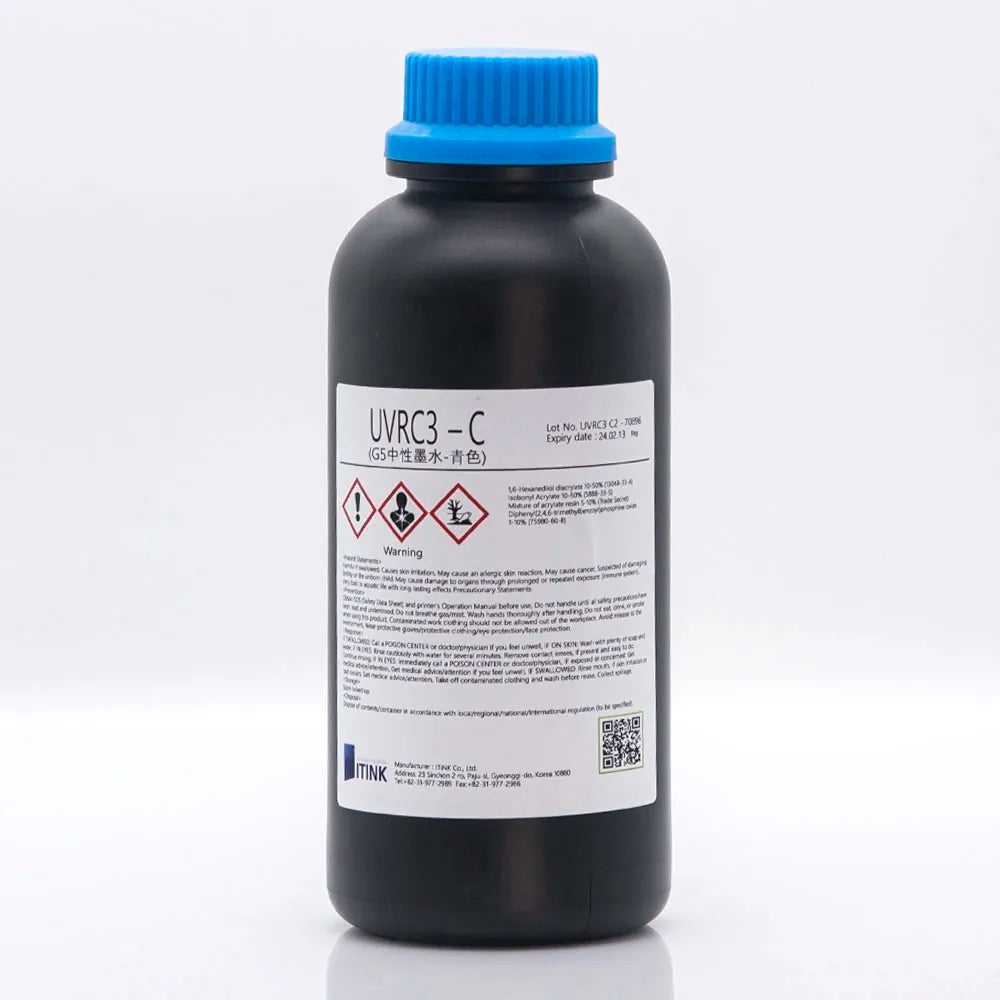 Korean IT UVRC3 Neutral Printing Ink cyan for CE4 and CE4M