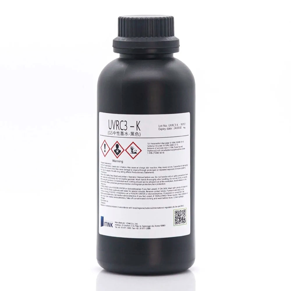 Korean IT UVRC3 Neutral Printing Ink black for CE4 and CE4M