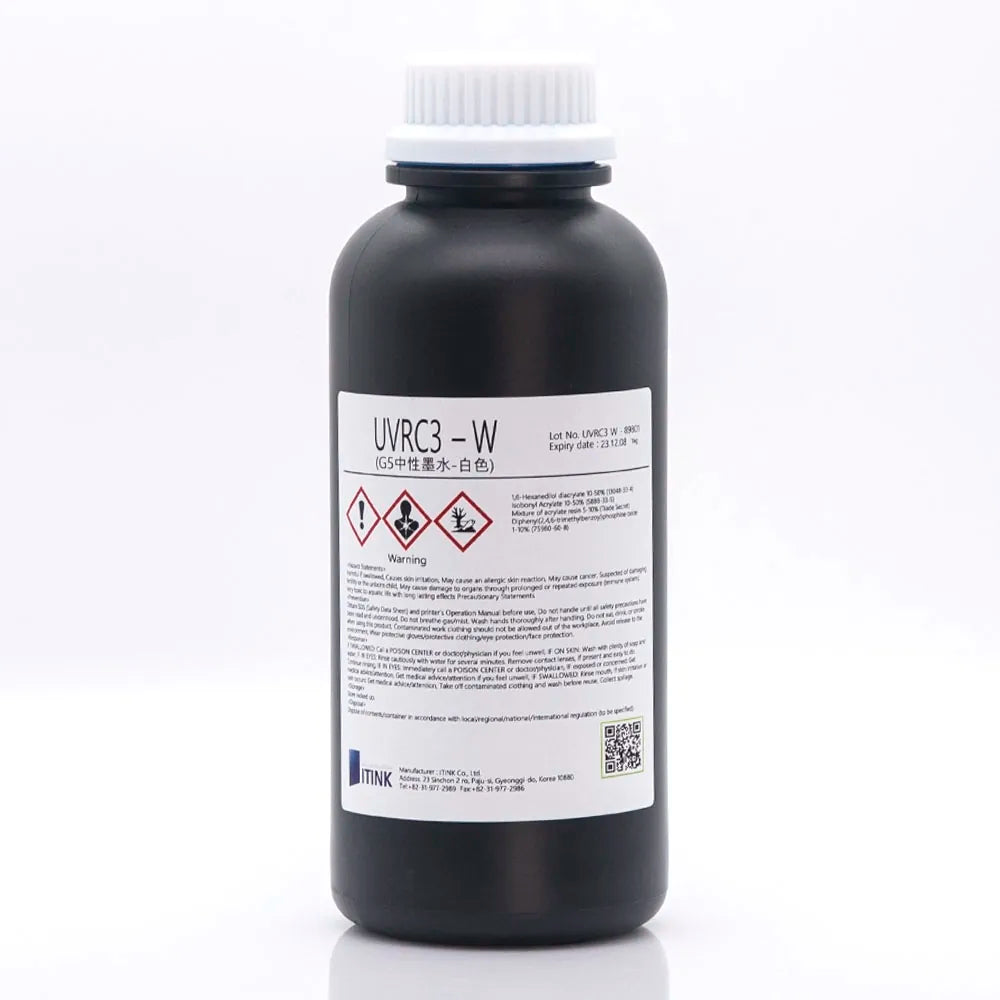 Korean IT UVRC3 Neutral Printing Ink white for CE4 and CE4M