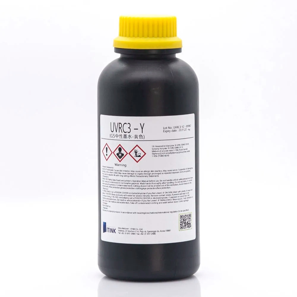 Korean IT UVRC3 Neutral Printing Ink yellow for CE4 and CE4M