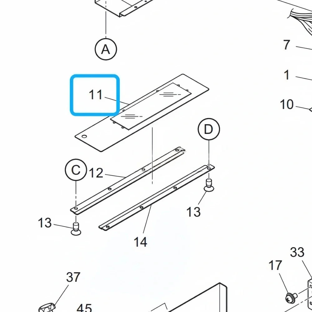 MP-M016035 - Original Mimaki Led Glass PL Assy wide-format printer part