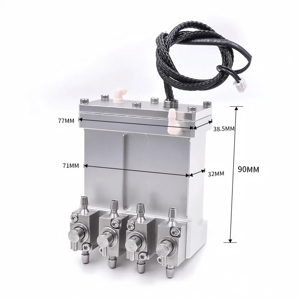 Sub Ink Cartridge 4 Valve Metal Assembly