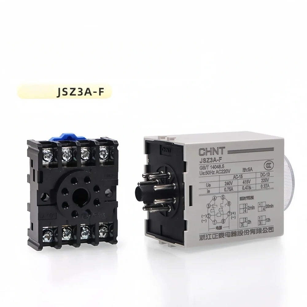 JSZ3A-F AC220V Time Delay Relay with Socket Base Relay