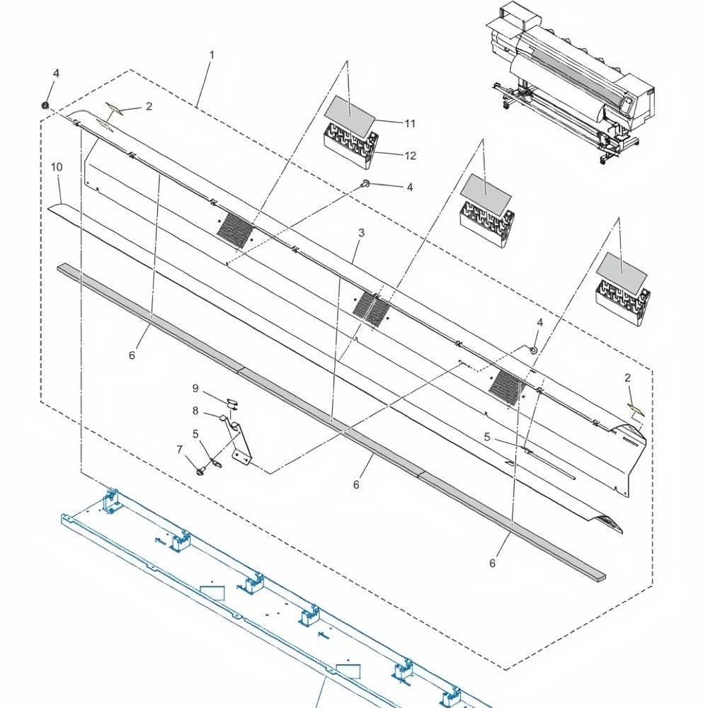 SPA-0248 - Original Mimaki Series Exaust Box wide-format printer part