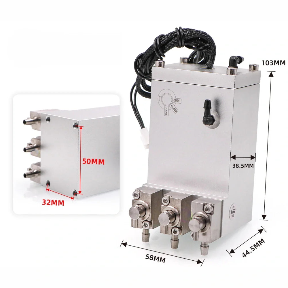 Sub Ink Cartridge 3 Valve Metal Tank