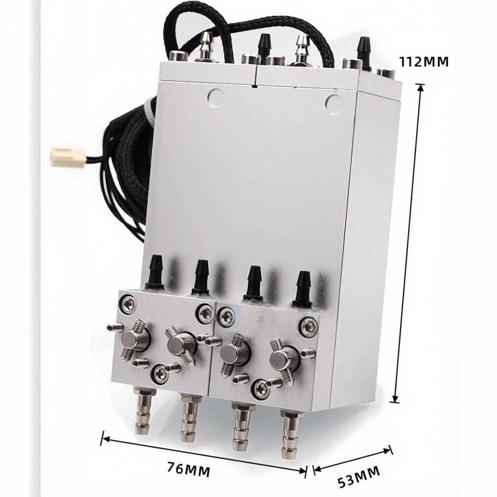 Sub Ink Cartridge Ricoh 4 Valve Metal Assembly