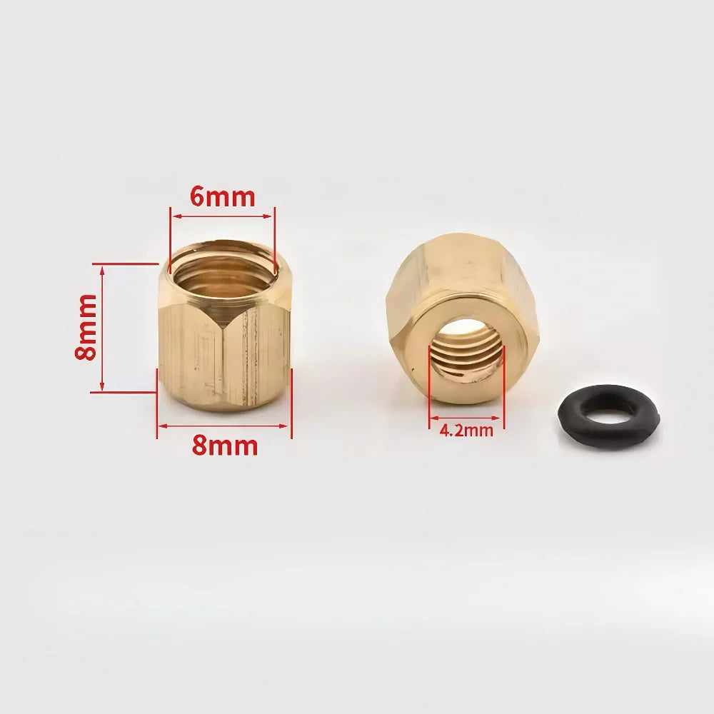 Threaded Ink Connector - 4×3mm wide-format printer part