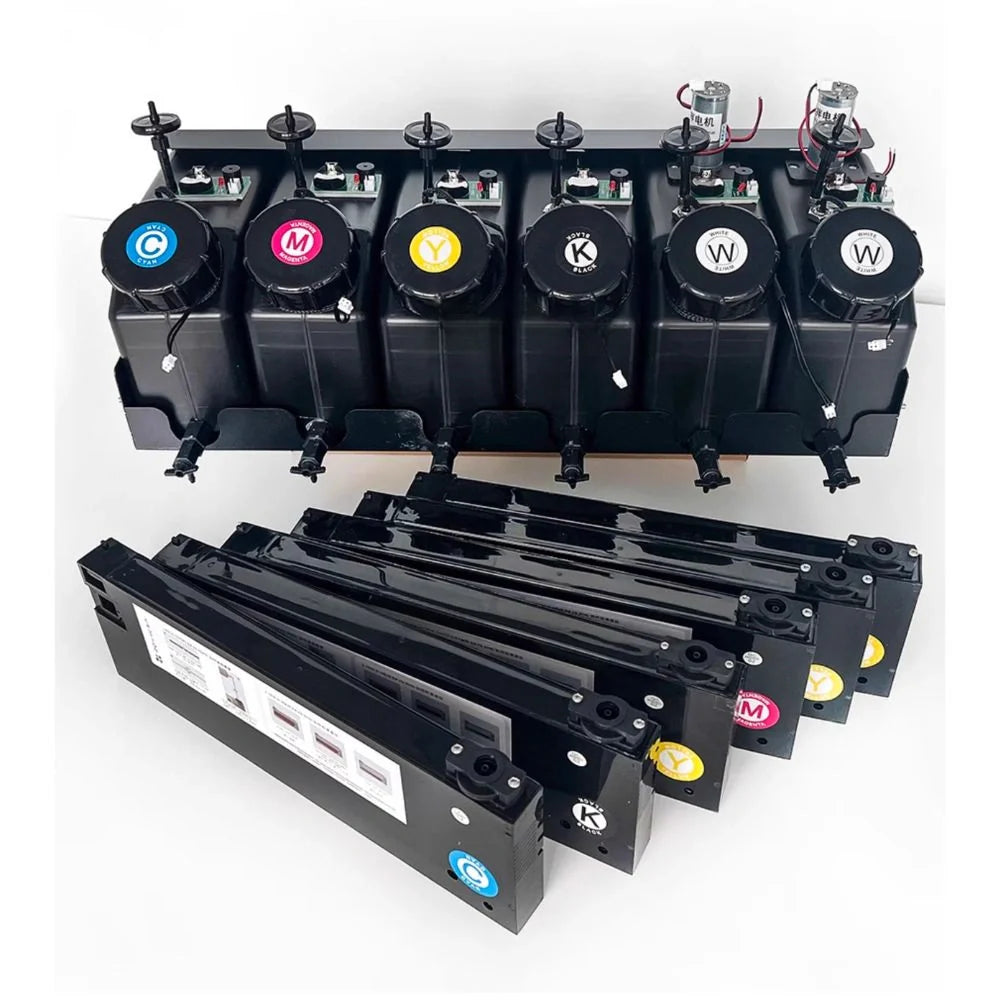 UV Flatbed 6-Color Continuous Ink Cartridge Inkjet Printer