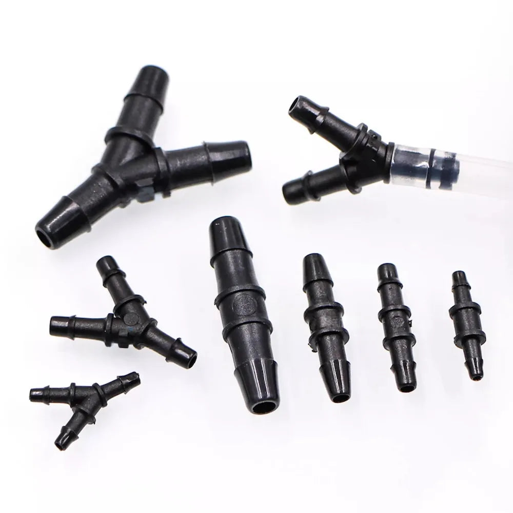Y-Type 3-Way Ink Tube Connector Φ6 yellow